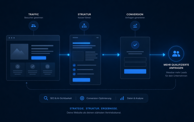 Website Conversion Flow Diagram